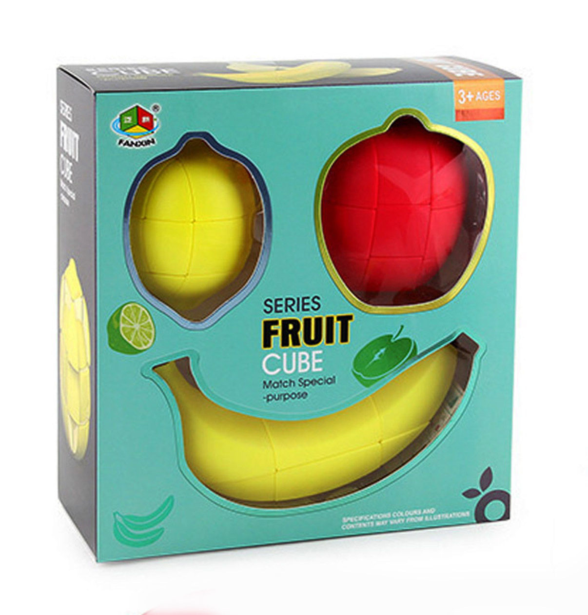 ZESTAW OWOCOWY - RUBIK DEFORMATION CUBES-3 KOSTKI