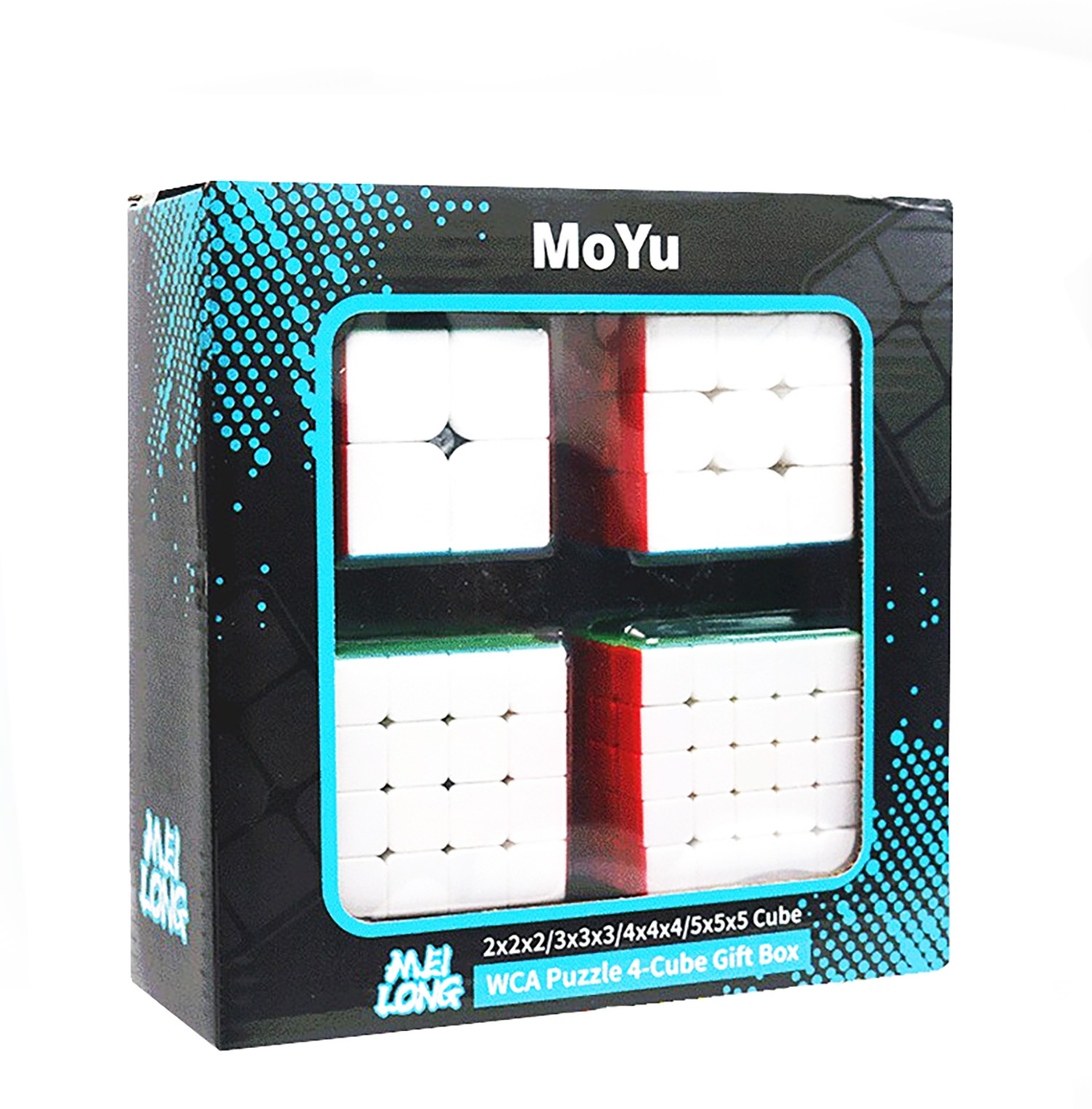 Zestaw kostek MoYu Meilong 2x2 3x3 4x4 5x5 color - obrazek 6