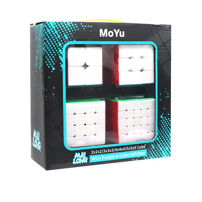 Zestaw kostek MoYu Meilong 2x2 3x3 4x4 5x5 color
